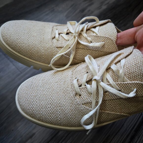 Vionic Callie Women's Lace Up Sneakers Beige Tweed Size 10 - Picture 5 of 7